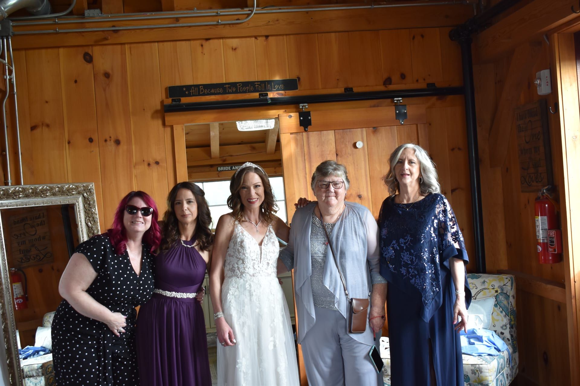 Wedding party portrait