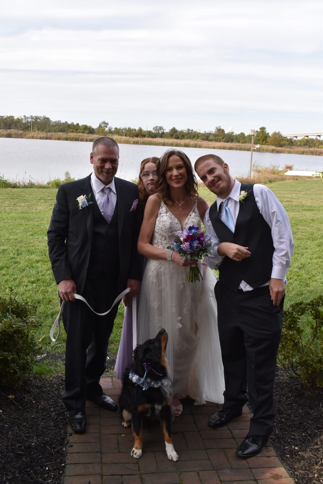 Outdoor wedding celebration